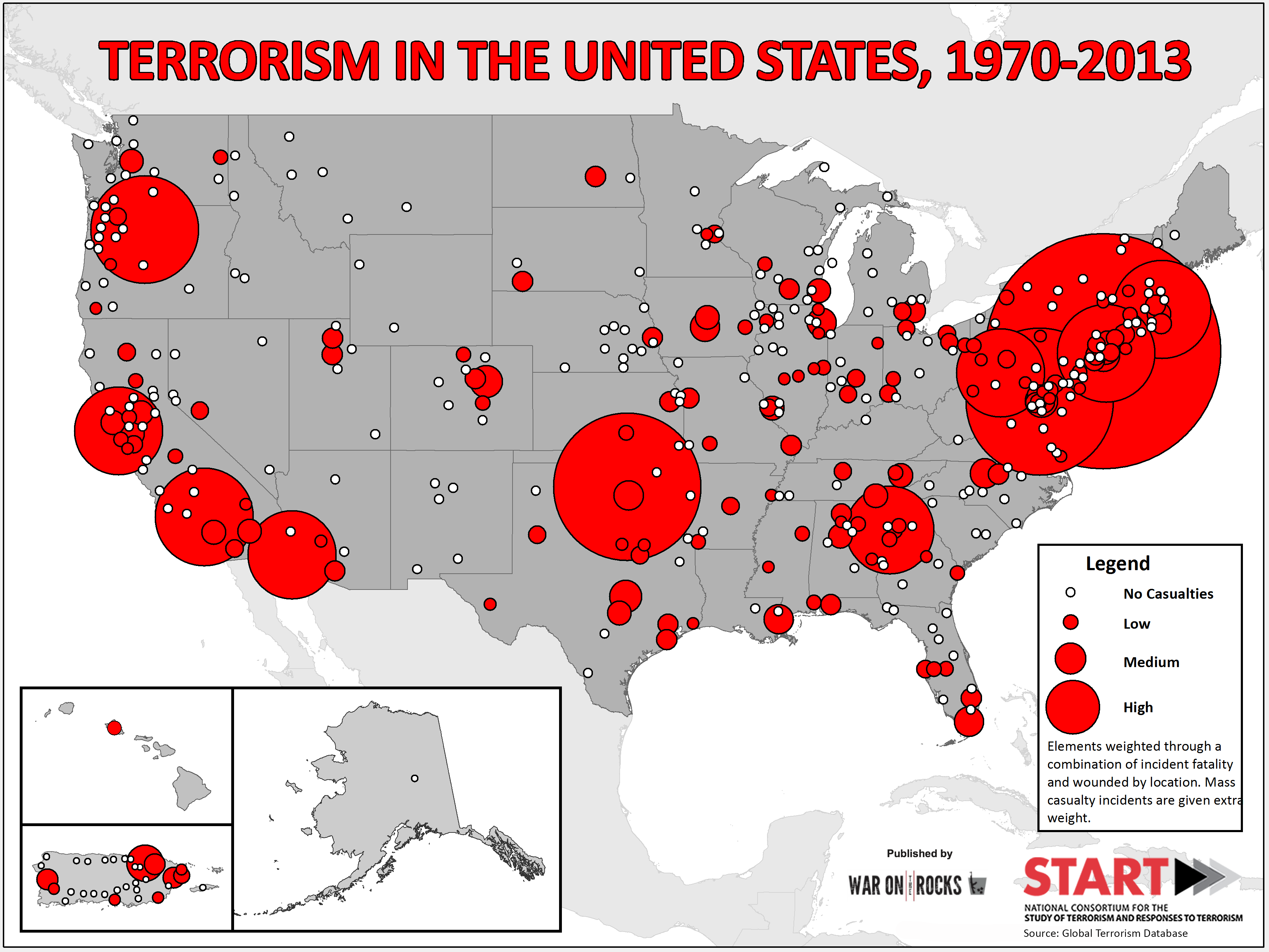 What Does Four Decades of Terrorism in the U.S. Look Like? War on the
