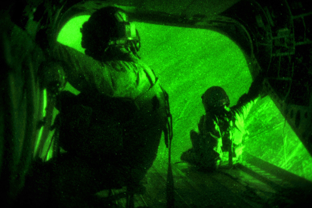 101st Combat Aviation Brigade CH-47 Night Flight