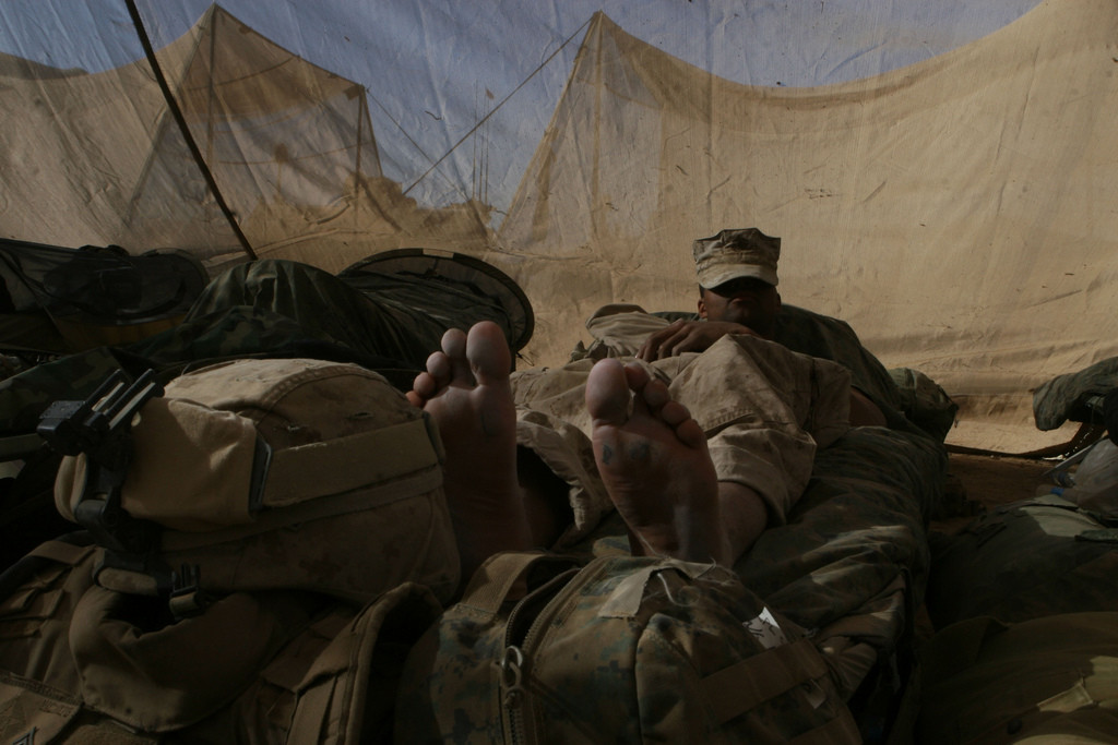 Maintaining the fight; 1st Battalion, 6th Marine Regiment, Headquarters personnel provide much needed support