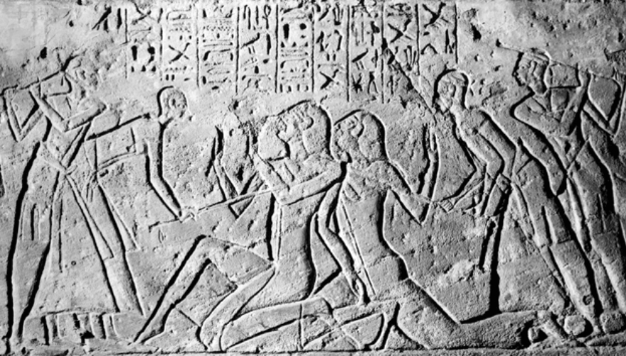 Ancient_carving_-_Shasu_spies_being_beaten_by_Egyptians