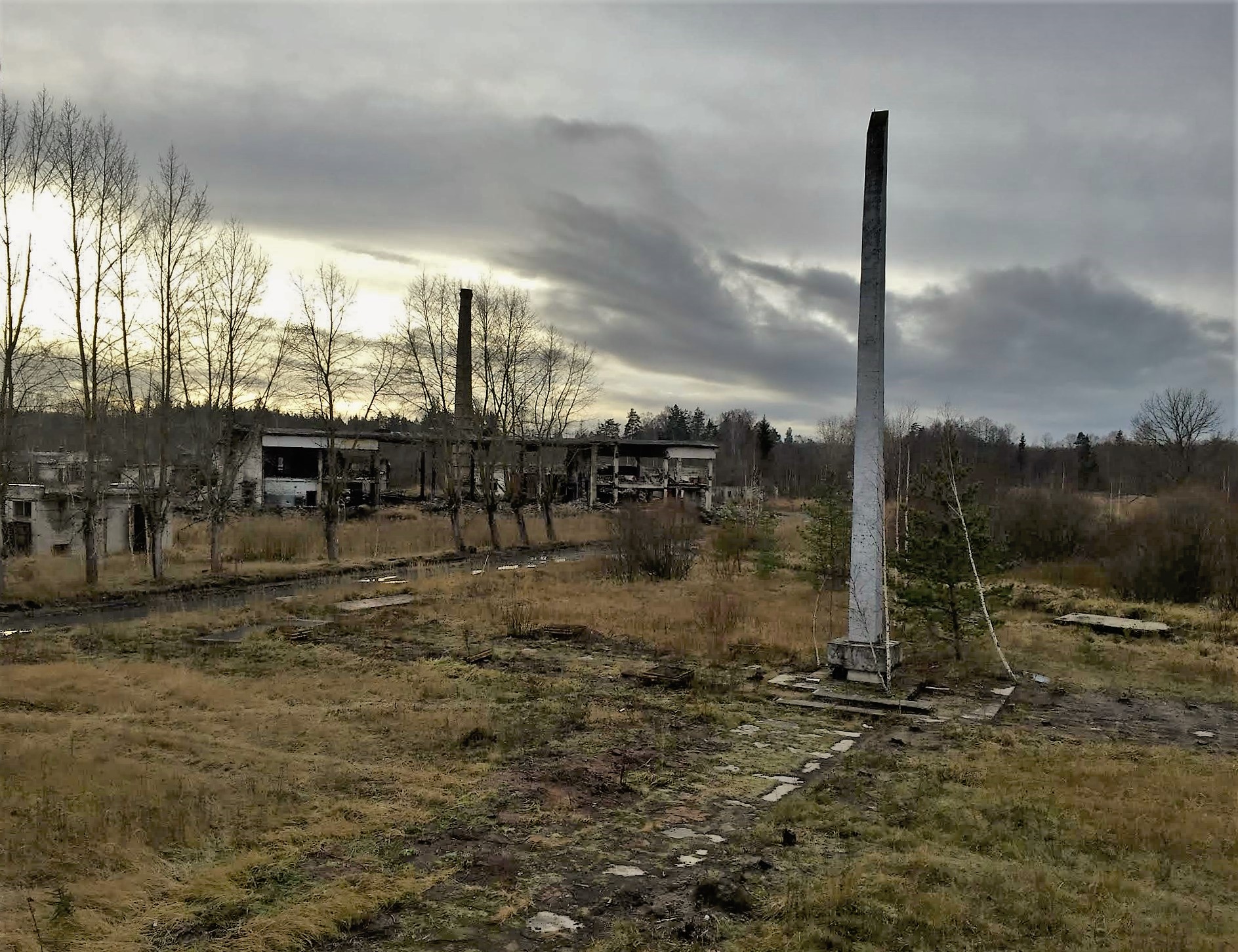 Sunset over the parade ground