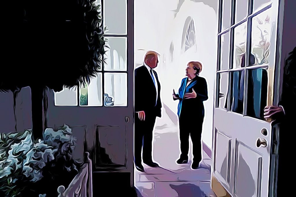 Merkel-Trump-Comic
