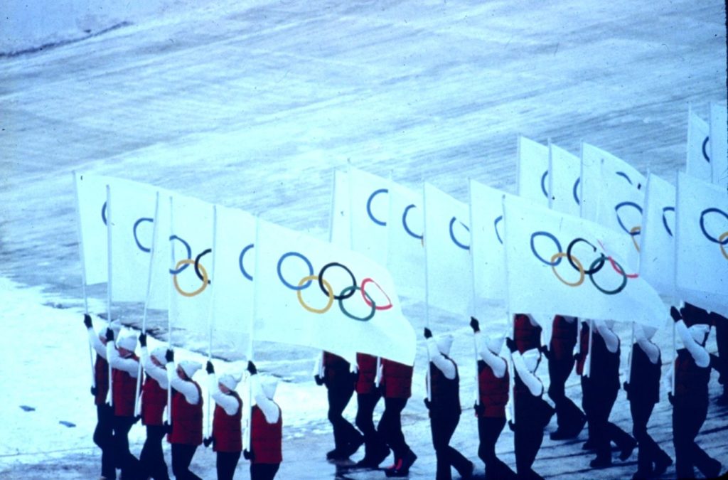 Olympic_flags,_1980_Winter_Olympics