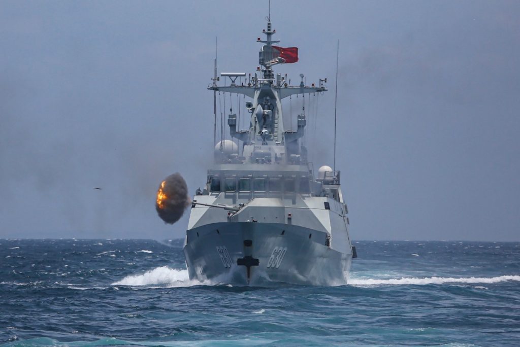 chinese frigate missile fire