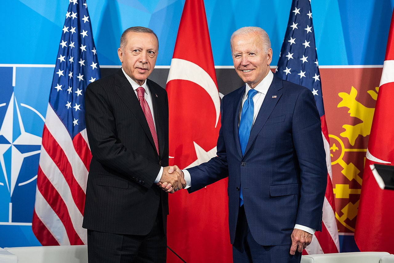 President Joe Biden attends a bilateral meeting with President Recep Tayyip Erdogan of Turkey