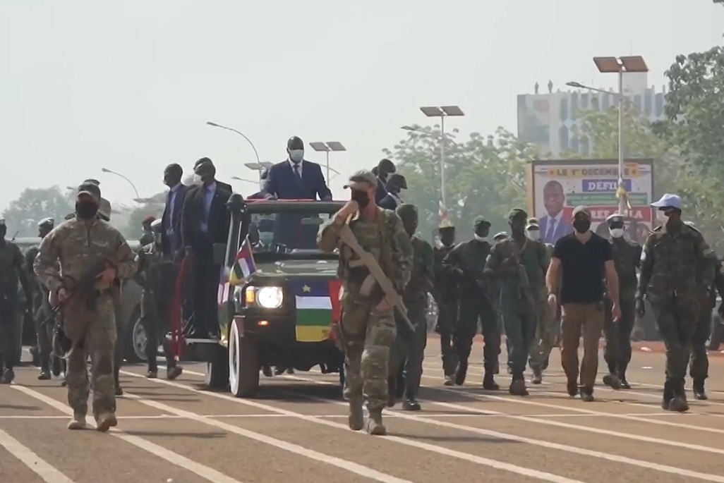 Russian mercenaries provide security in Bangui
