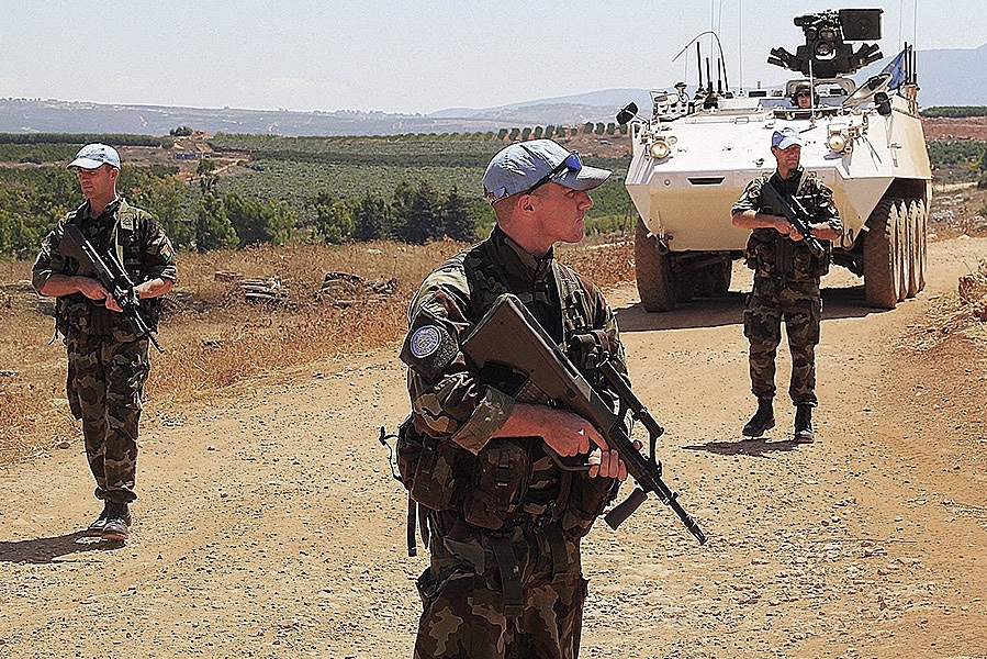Irish Defence Forces on patrol in the Middle East