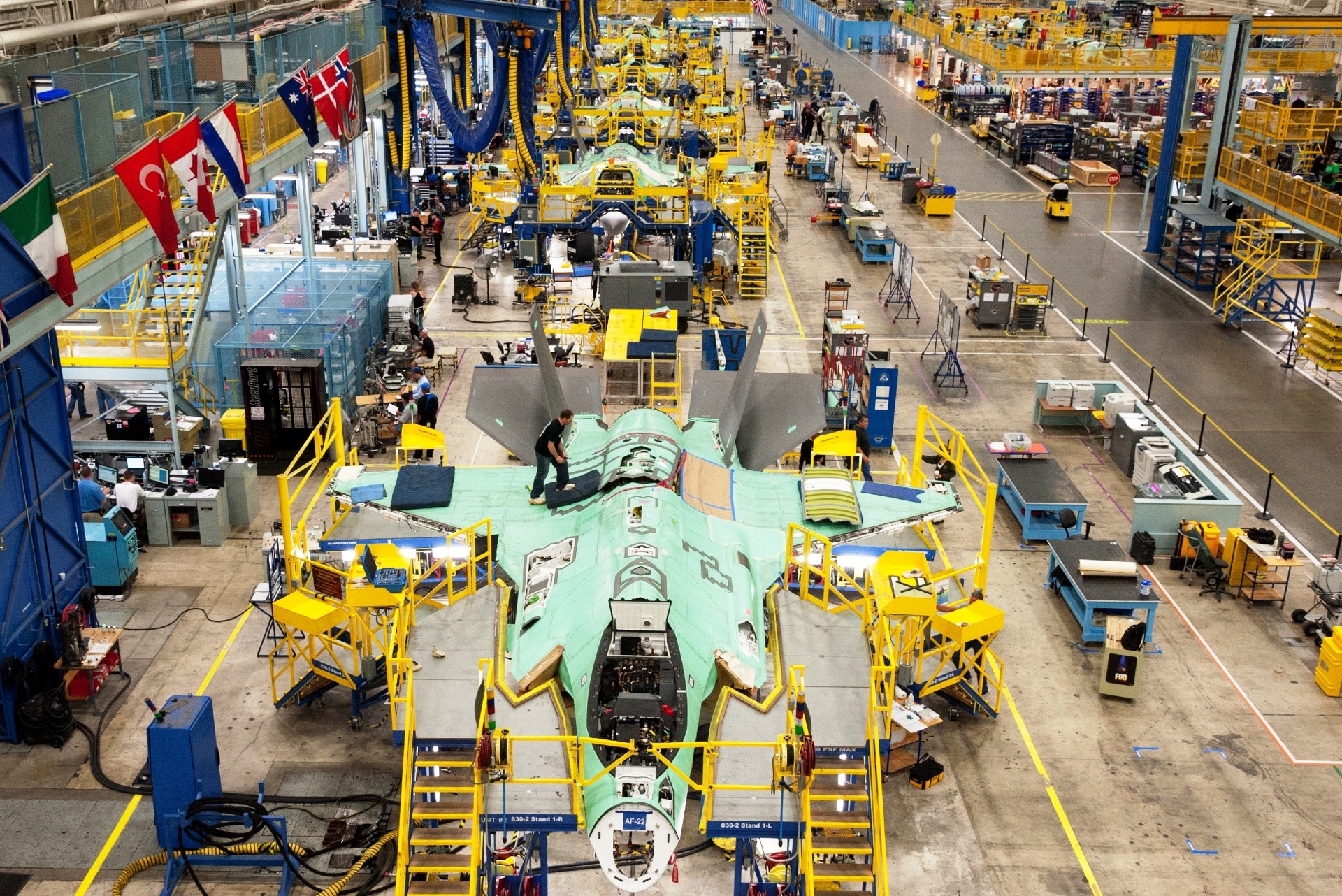 F-35 production line