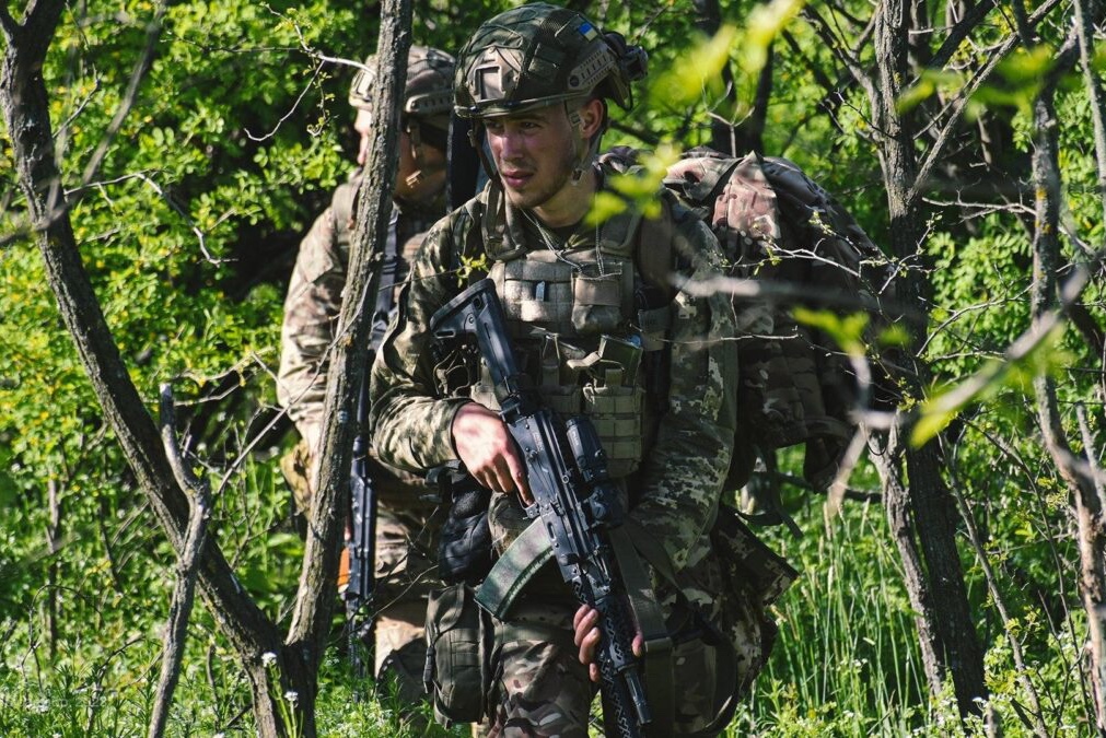 Our instructors were training a Ukrainian national guard unit near the Moldovan border. When we arrived at the range, a Ukrainian unit was already on 