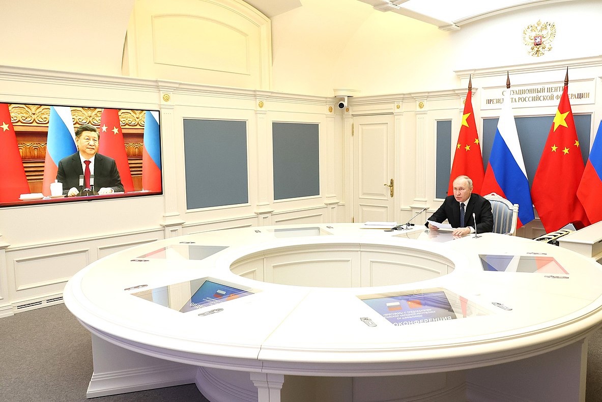 Putin and Xi meet virtually