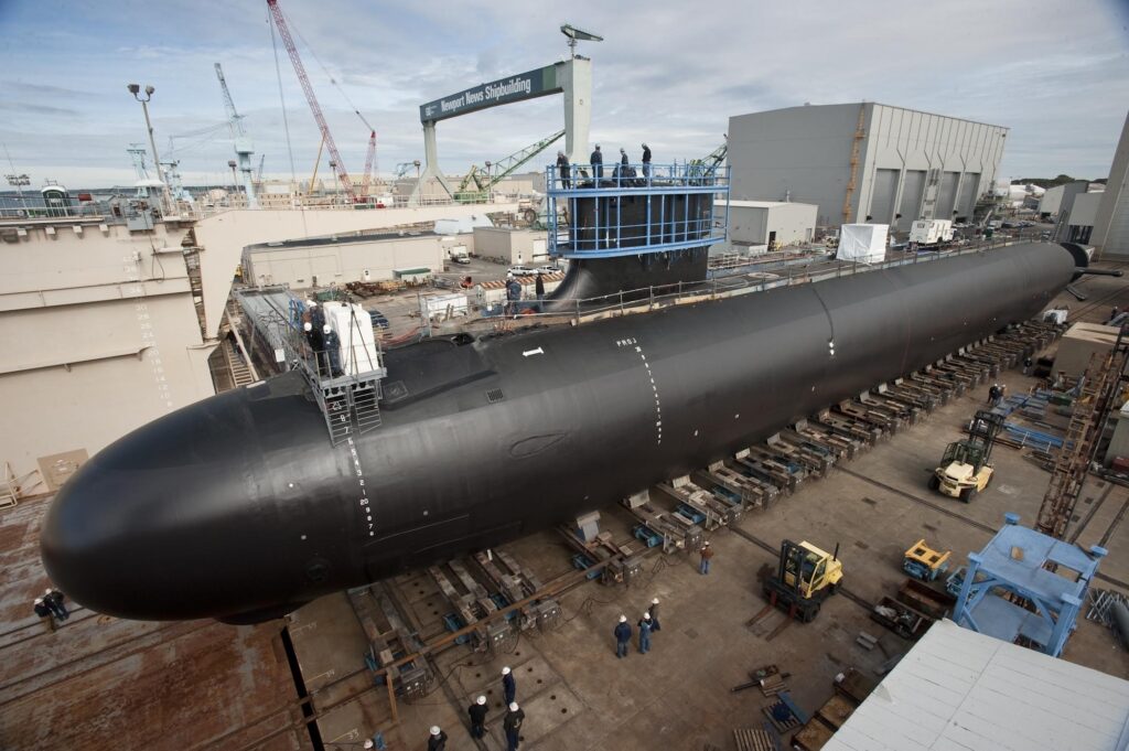 Submarine under construction