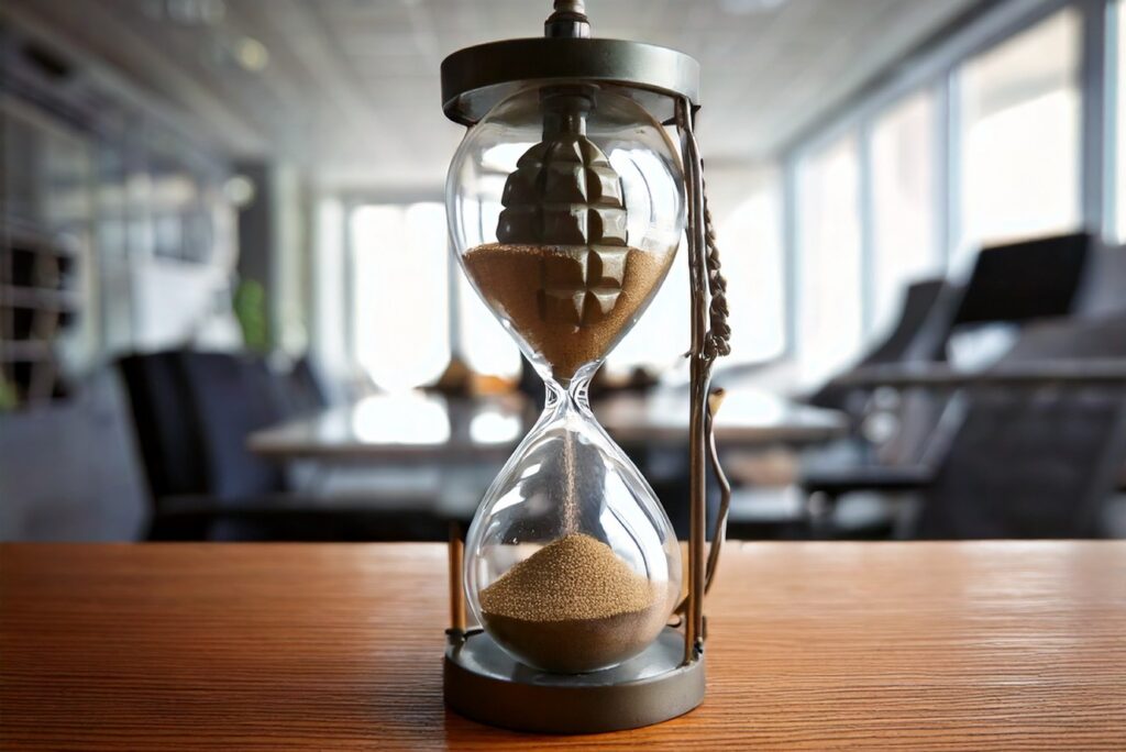 Hourglass-with-grenade-Adobe-firefly