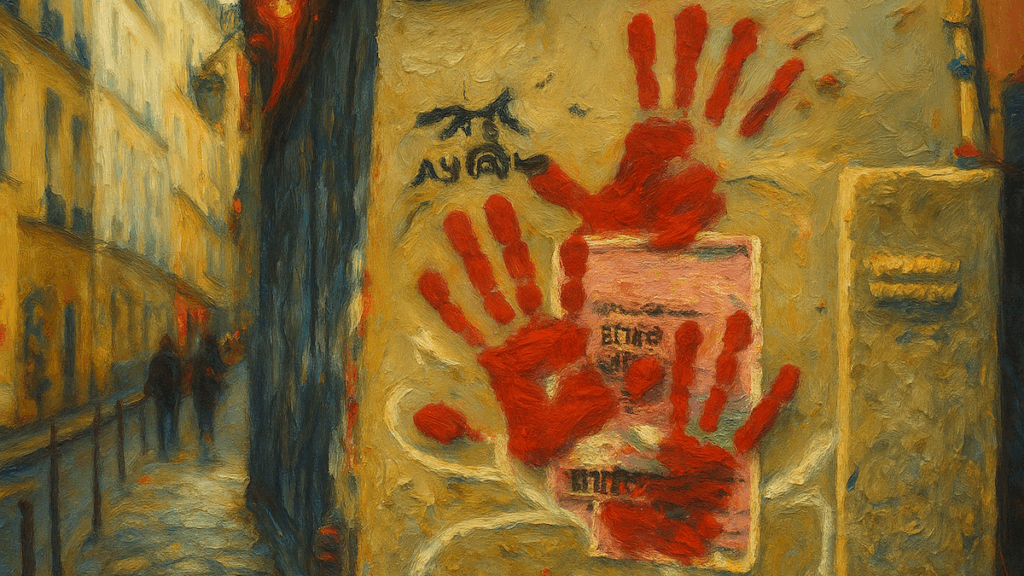 Red Hands in Paris: A Small Act of Vandalism in a Big Russian Strategy