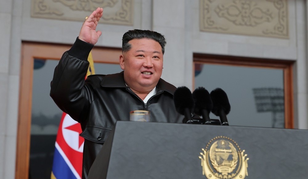 Kim Jong Un lors d’un discours