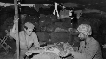 The Blood Bank and the Logistics of Wartime Medicine