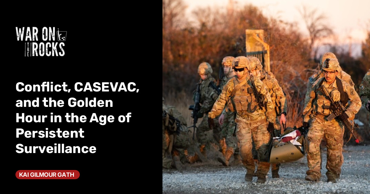 戰場的黃金時刻已逝：持續監控下的傷患後送挑戰