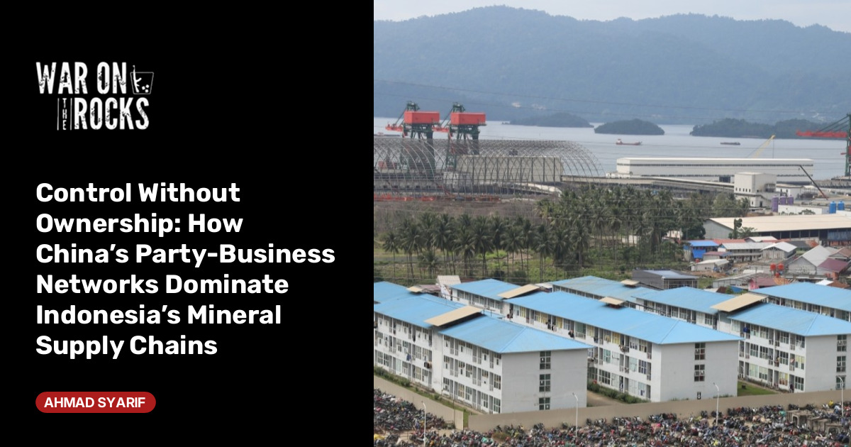 Control Without Ownership: How China's Party-Business Networks Dominate ...
