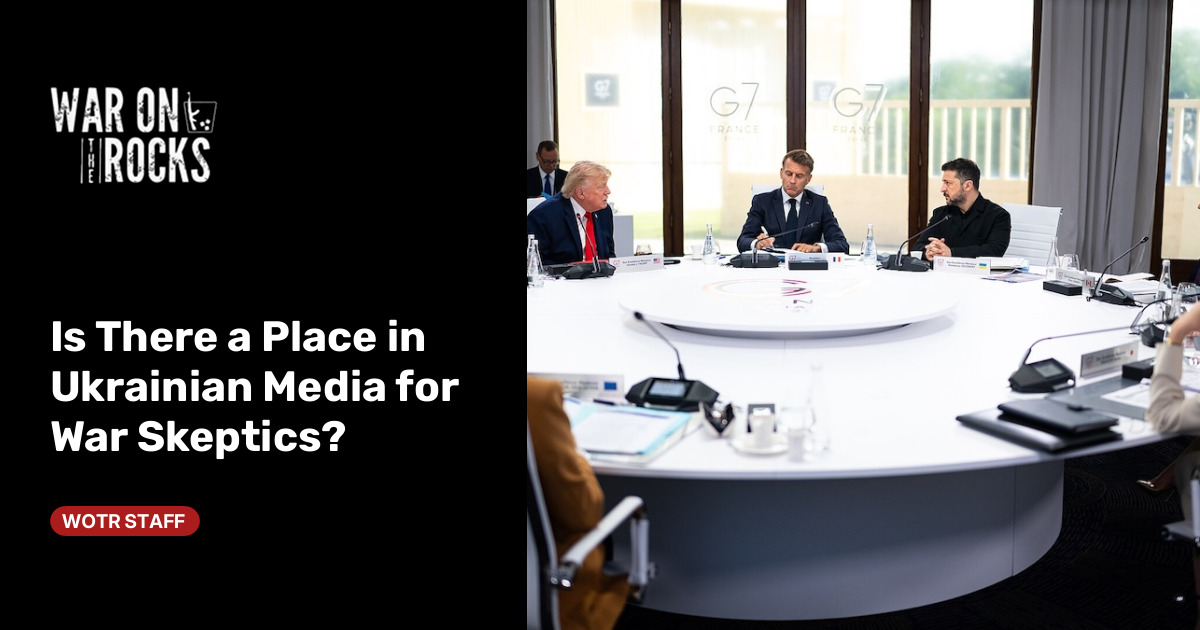 Is There a Place in Ukrainian Media for War Skeptics?