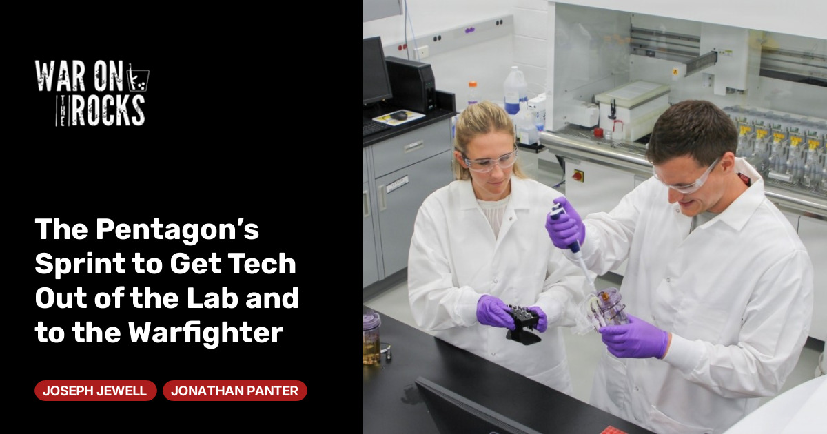 The Pentagon’s Sprint to Get Tech Out of the Lab and to the Warfighter