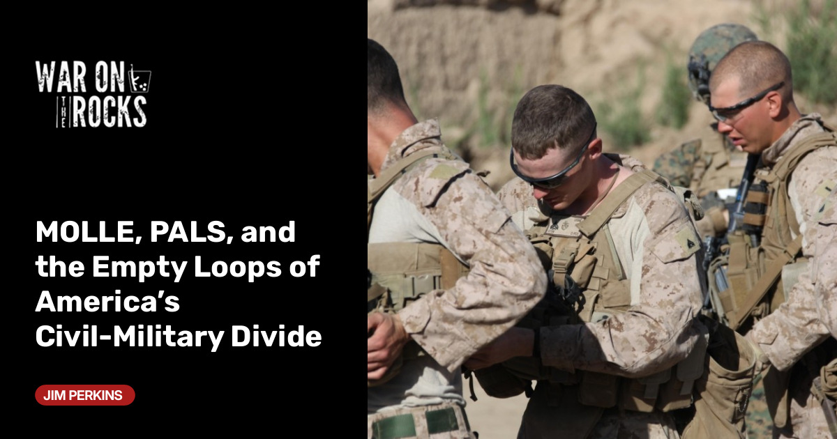 MOLLE & PALS: How military gear reflects America's civil-military divide