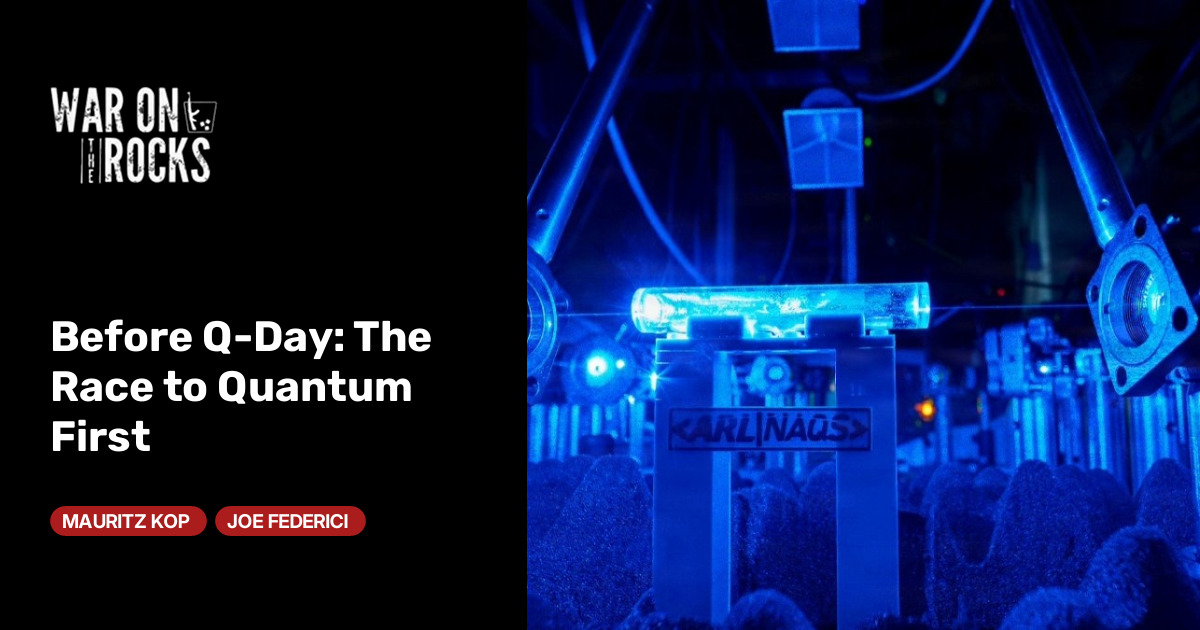 Before Q-Day: The Race to Quantum First