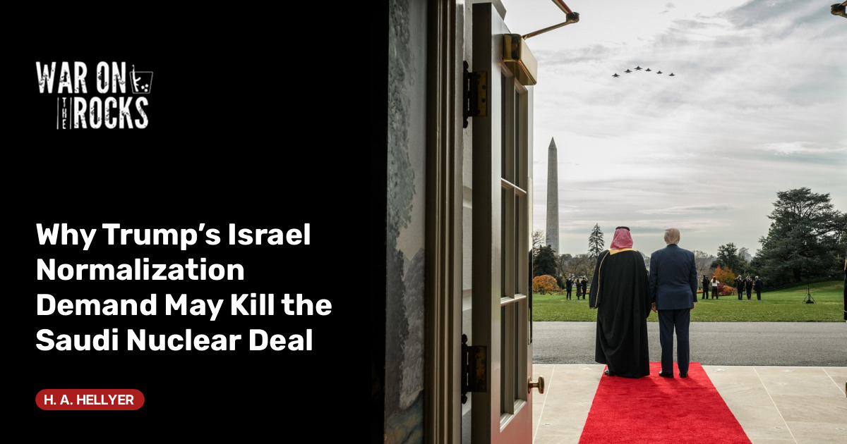 Trump Conditions Saudi Nuclear Deal on Israel Normalization