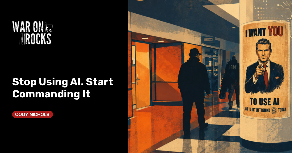 Stop Using AI. Start Commanding It