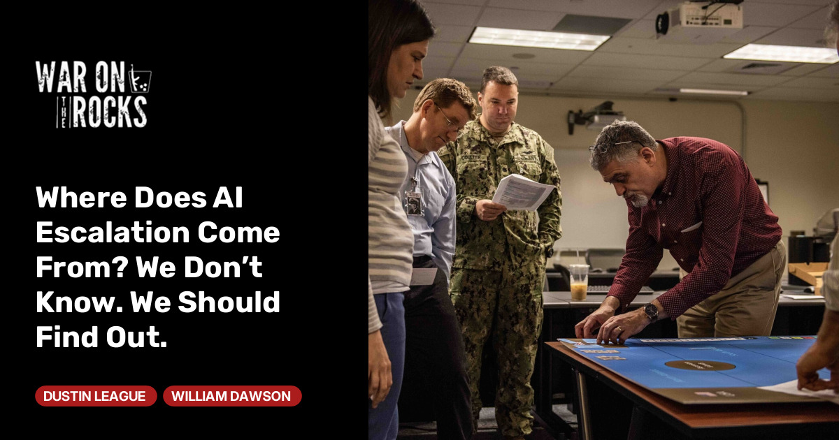 Where Does AI Escalation Come From? We Don’t Know. We Should Find Out.