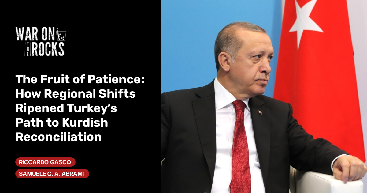 The Fruit of Patience: How Regional Shifts Ripened Turkey’s Path to Kurdish Reconciliation