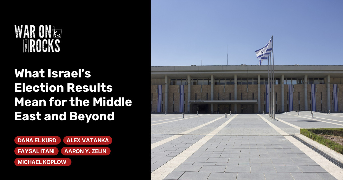 What Israel’s Election Results Mean for the Middle East and Beyond